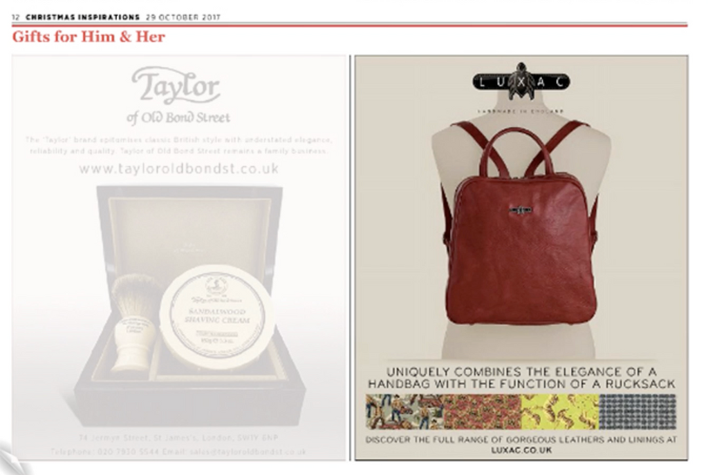 The Sunday Telegraph inspires readers with a perfect LUXAC gift for her